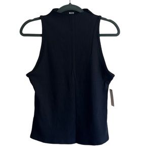 NWT Maeve by Anthro High Neck Black Tank sz L